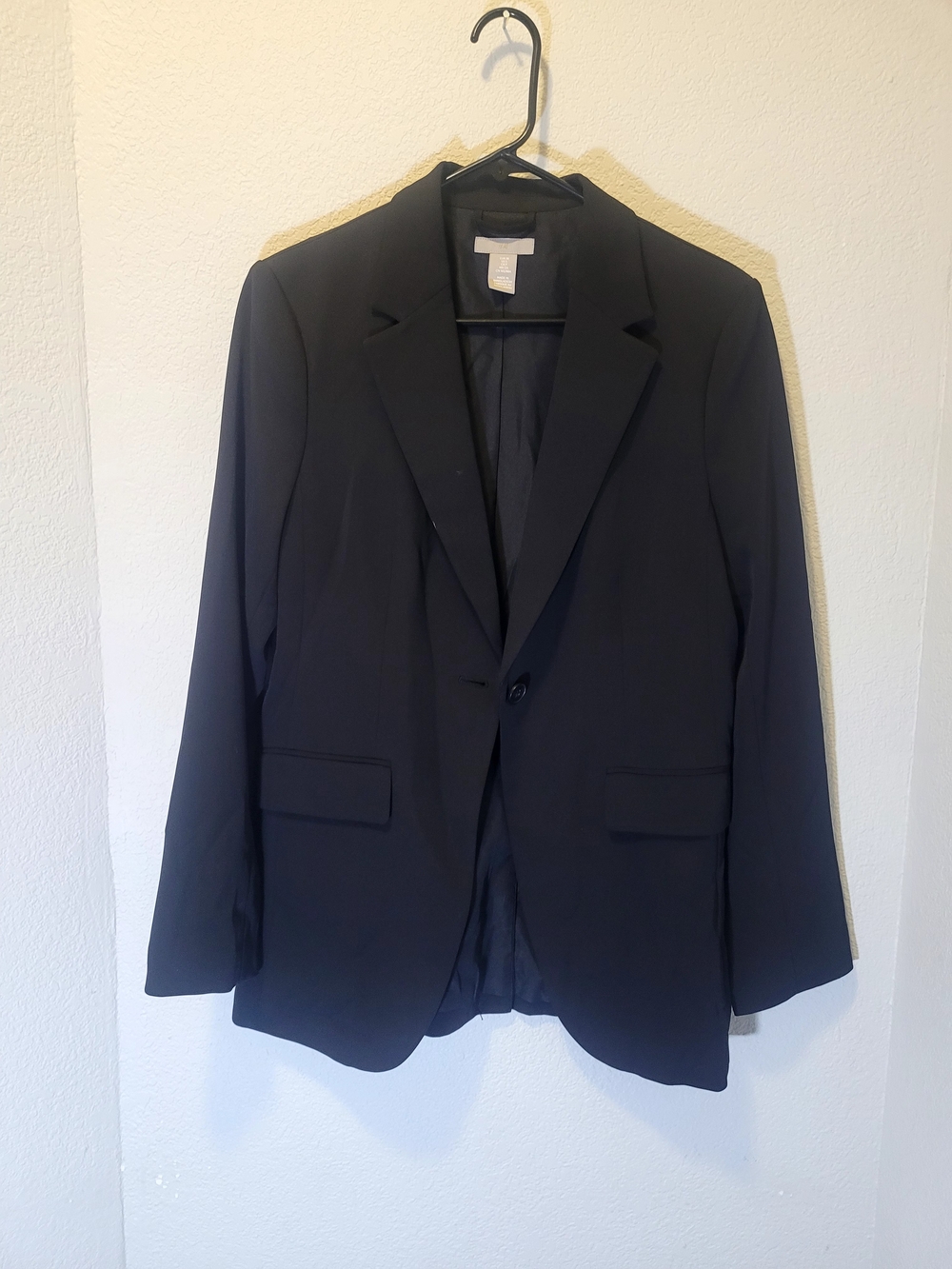 H&M Men's Black Single-Button Blazer